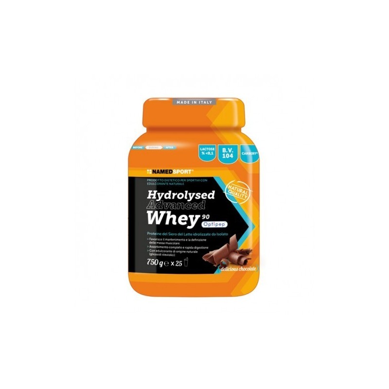 Namedsport Hydrolysed Advanced Whey Delicious Chocolate Barattolo Polvere Orale 750 G