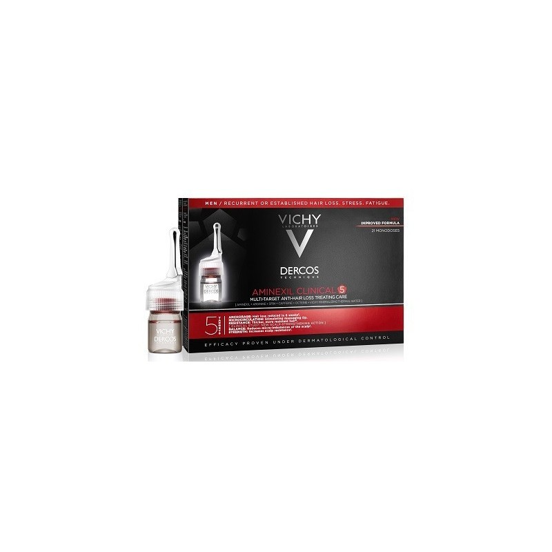 Vichy Dercos Aminexil Fiale 21 Uomo 6 Ml