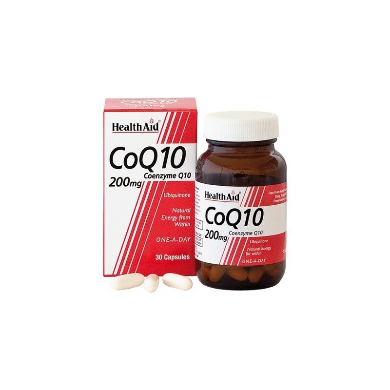 Healthaid Italia Coq10 Coenzyme Q10 200mg 30 Capsule Molli