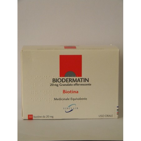 Alliance Pharma Biodermatin 5 Mg Compresse Biodermatin 20 Mg Granulato Effervescente Biotina