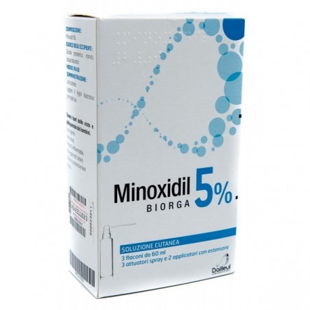 Laboratoires Bailleul S. A. Minoxidil Biorga 5%, Soluzione Cutanea Minoxidil