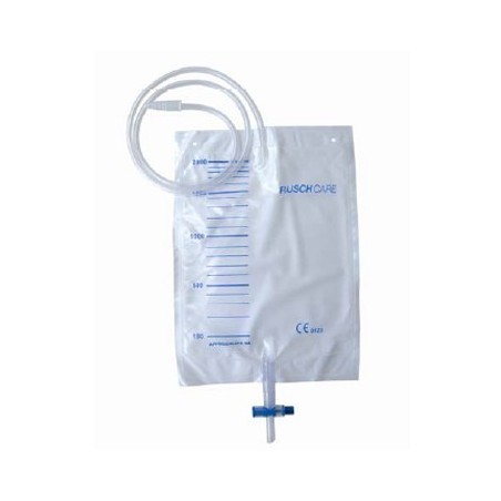 Teleflex Medical Sacca Di Drenaggio Letto Per Incontinenza 2000ml In Pvc Con Valvola Di Non Ritorno E Scarico Sterile Con Tubo D