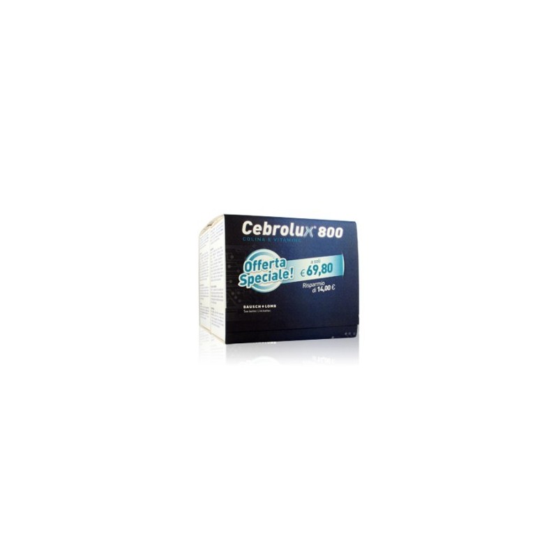 Bausch & Lomb-iom Cebrolux 800 Bi-pack 60 Bustine