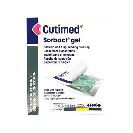 Essity Italy Medicazione Cutimed Sorbact Con Idrogel 7,5x7,5cm 10 Pezzi