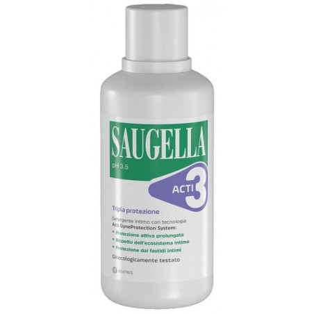 Meda Pharma Saugella Acti3 Tripla Protezione Detergente Intimo 500 Ml