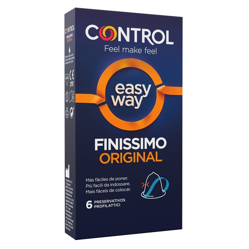 Artsana Profilattico Control Finissimo Original Easy Way 6 Pezzi