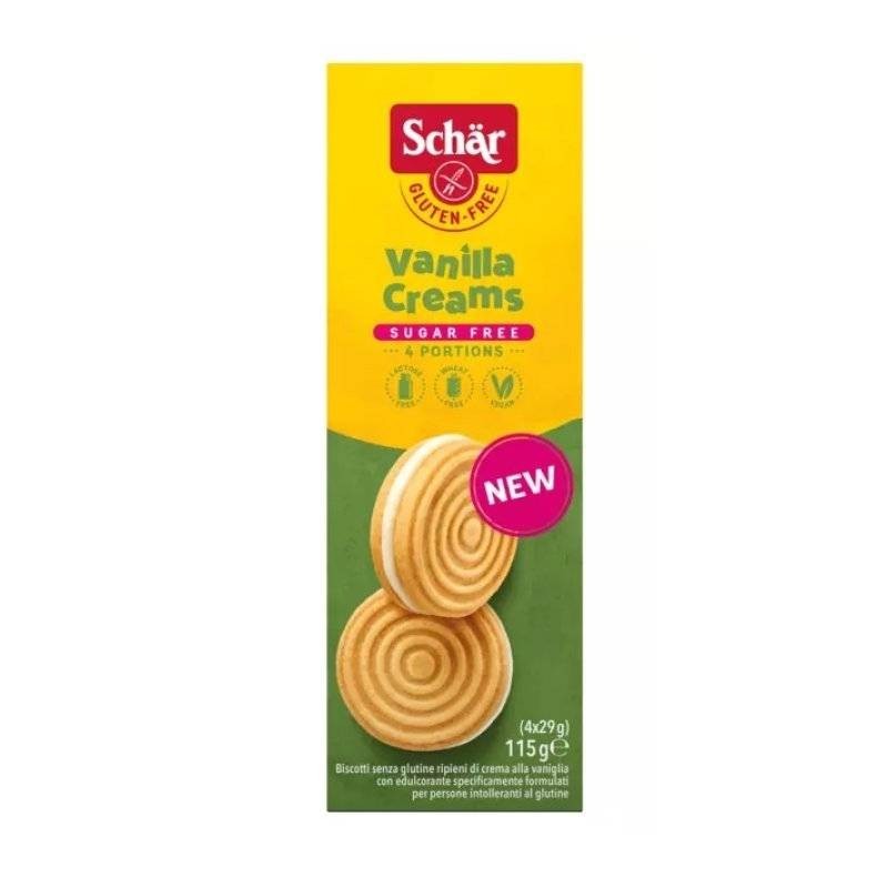 Dr. Schar Schar Sugar Free Vanilla Creams 115 G