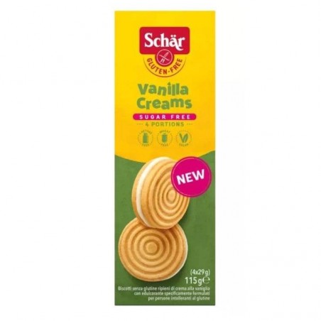 Dr. Schar Schar Sugar Free Vanilla Creams 115 G