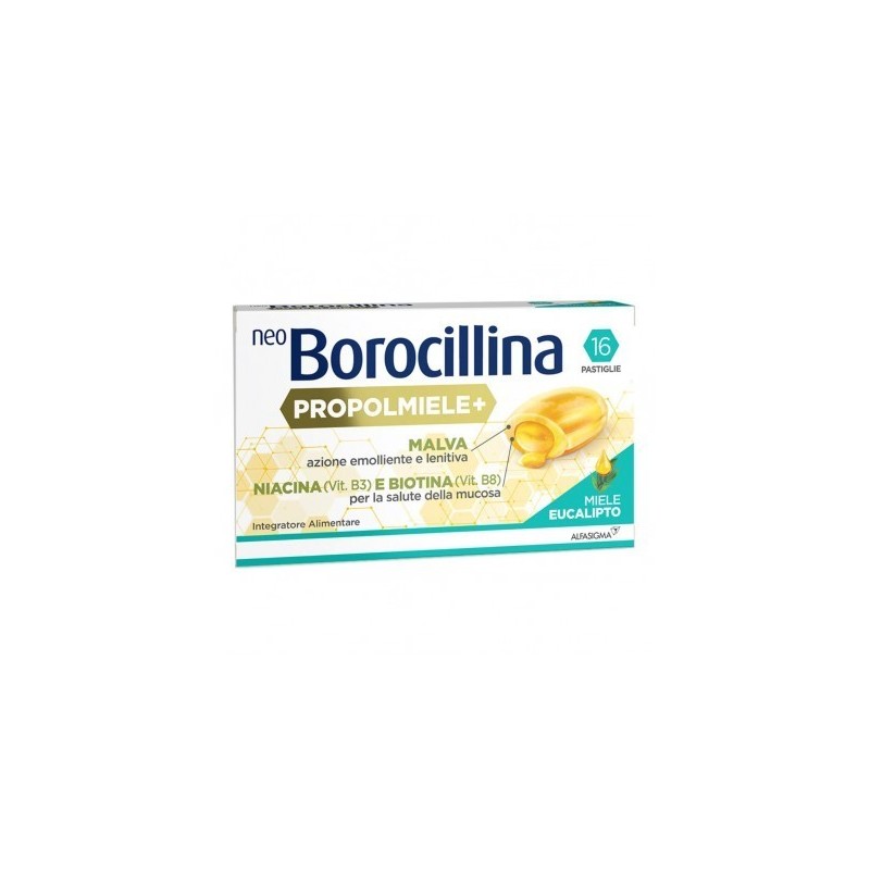 Neoborocillina Propolmiele+ Miele/eucalipto 16 Pastiglie