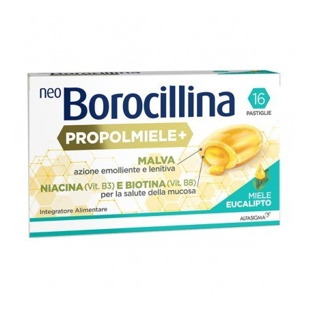 Neoborocillina Propolmiele+ Miele/eucalipto 16 Pastiglie