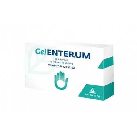 Gelenterum 500 mg Adulti per il Trattamento della Diarrea 15 Capsule Angelini