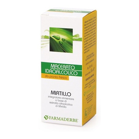 Farmaderbe Mirtillo Nero Macerato Idroalcolico 50 Ml