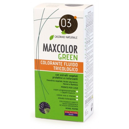 Vital Factors Italia Maxcolor Green 03 Castano Naturale 75 Ml + Balsamo 15 Ml