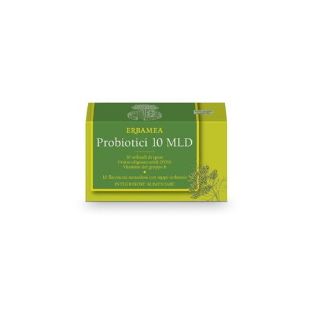 Erbamea Probiotici 10 Miliardi 10 Flaconcini 100 Ml