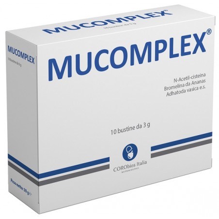 Mucomplex Integratore con N-Acetil cisteina e Bromelina 10 Bustine da 3 g