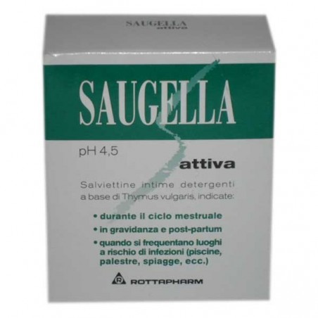 Meda Pharma Saugella Attiva Salviettine Detergenti 10 Bustine