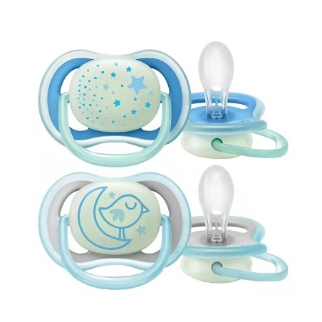 Philips Avent Succhietto Ultra Air Night 6-18m Maschio 2 Pezzi