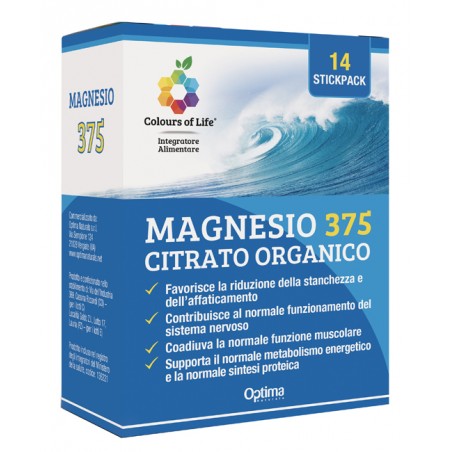 Optima Naturals Magnesio 375 14 Stick Colours Of Life