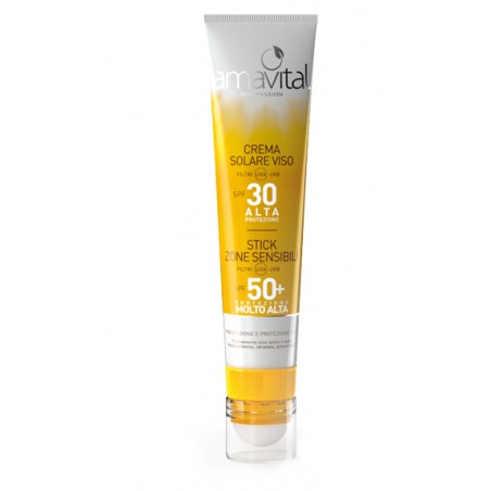 Oficine Cleman Amavital Combi Crema Solare Spf30 Viso 40 Ml + Stick Labbra Spf50+ 4 Ml