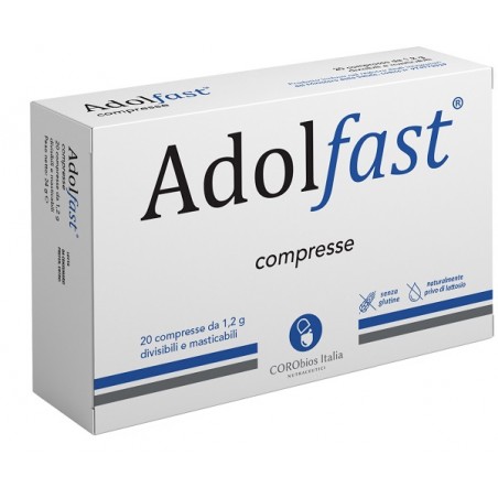 Adolfast Integratore Alimentare per il Benessere delle Articolazioni 20 Compresse Masticabili Corobios Italia