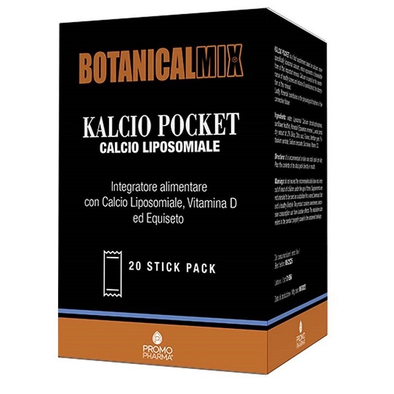 Promopharma Kalcio Pocket Botanical Mix 20 Stick Da 10 Ml