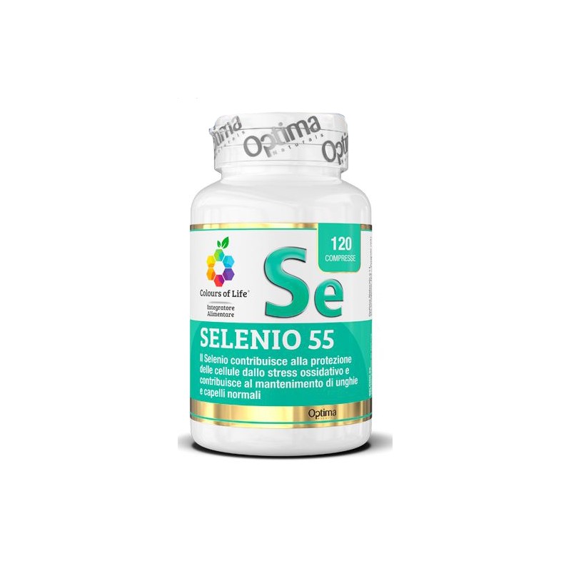 Optima Naturals Colours Of Life Selenio 55 120 Compresse 350 Mg