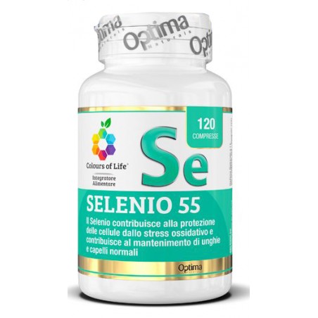 Optima Naturals Colours Of Life Selenio 55 120 Compresse 350 Mg