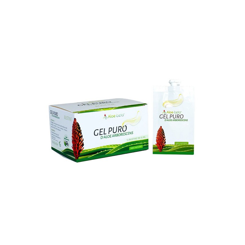 Hdr Aloe Beta Gel Puro Aloe Arborescens 12 Bustine Da 10 Ml