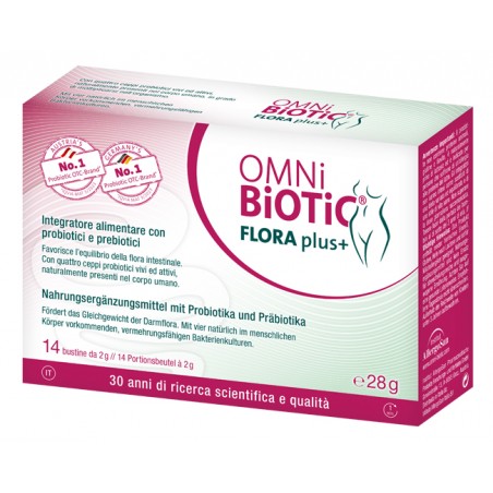 Institut Allergosan Gmbh Omni Biotic Flora Plus+ 14 Bustine Da 2 G