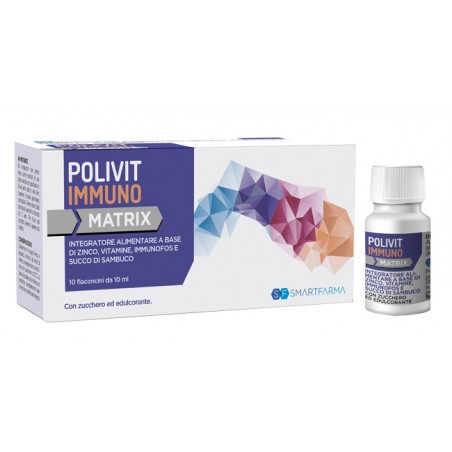 Smartfarma Polivit Immuno Matrix 10 Flaconcini Da 10 Ml