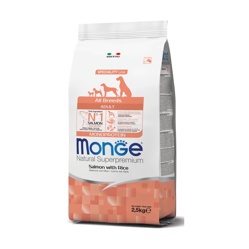 Monge & C. Monge All Breeds Adult Salmone & Riso 2500 G