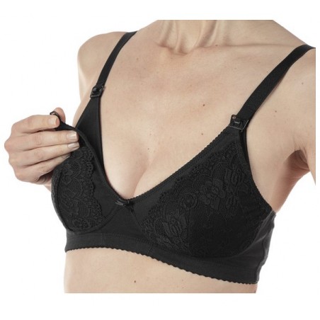 Artsana Mammy Reggiseno Cotone Allattamento Black 6c