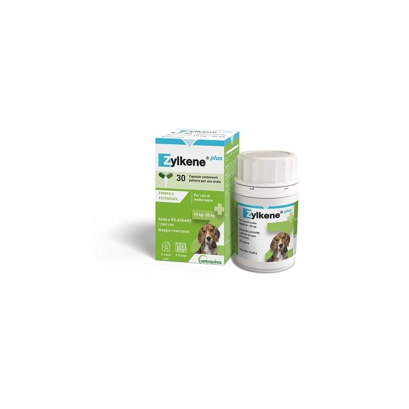 Vetoquinol Italia Zylkene Plus Cani 10-30 Kg 30 Capsule