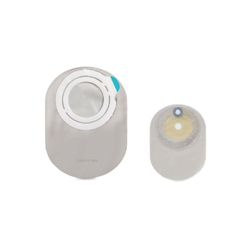 Coloplast Sensura Mio Flex Sistema 2 Pezzi Con Aggancio Adesivo Sacca Colostomia A Fondo Chiuso Trasparente 70mm 30 Pezzi