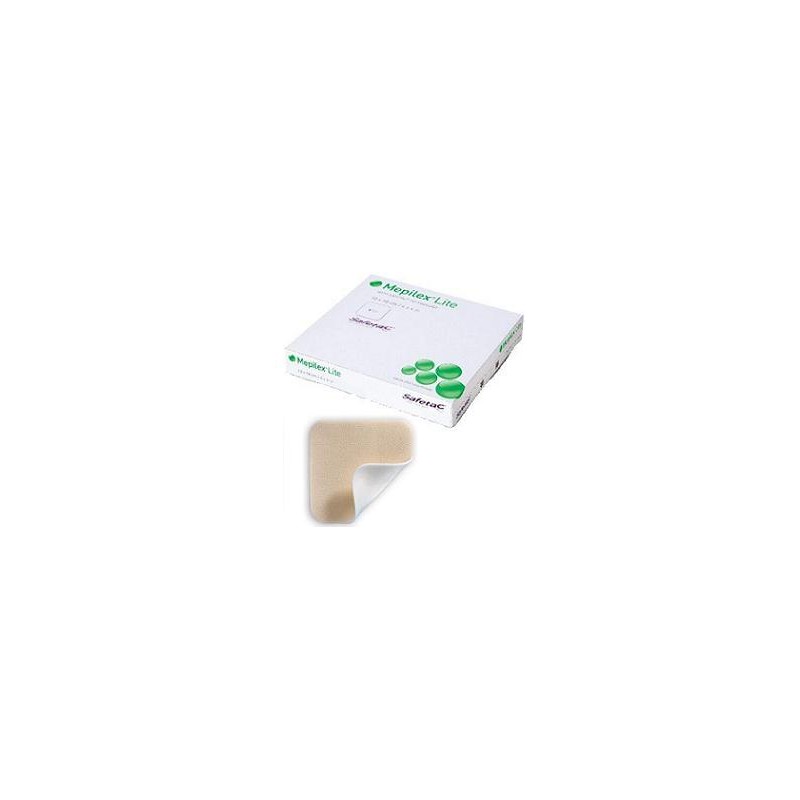 Molnlycke Health Care Schiuma Di Poliuretano Assorbente Sottile Con Strato Di Contatto In Silicone Morbido Mepilex Lite 15x15 5 