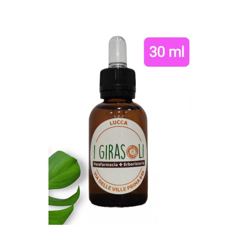 olio essenziale di timo bianco in flacone in vetro da 30 ml con tappo contagocce a sigillo