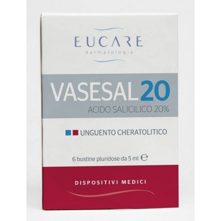 Eucare Vasesal 20 6 Bustine Pluridose Da 5 Ml Unguento Cheratolitico