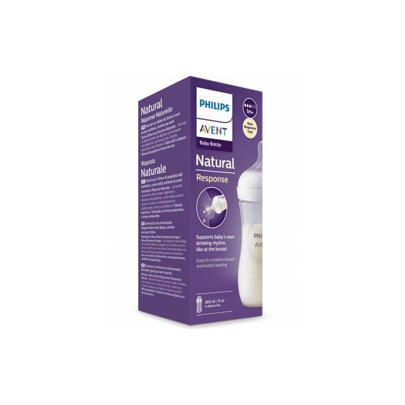 Philips Avent Biberon Natural 3,0 Trasparente 260 Ml