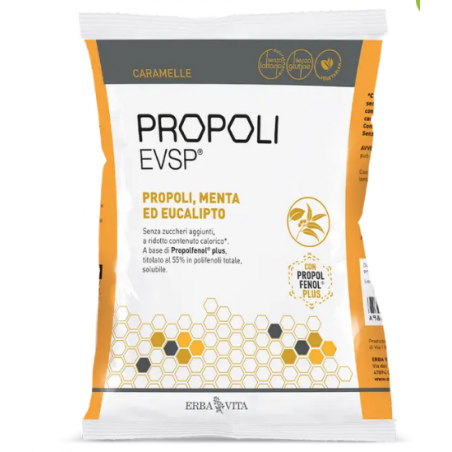 Erba Vita Group Propoli Evsp Caramelle Propoli Menta Eucalipto 65 G