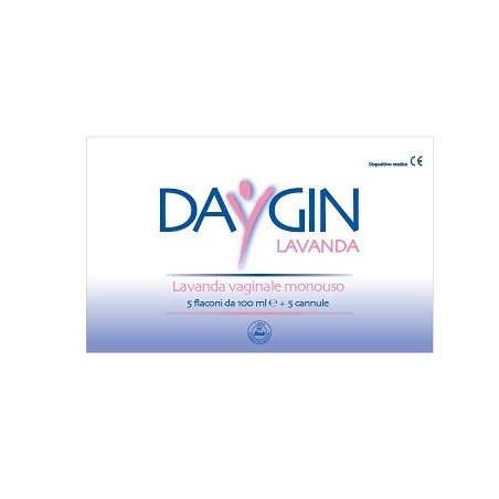 Ist. Chim. Internaz. Rende Daygin Lavanda Vaginale 5 Flaconi Da 100 Ml + 5 Cannule