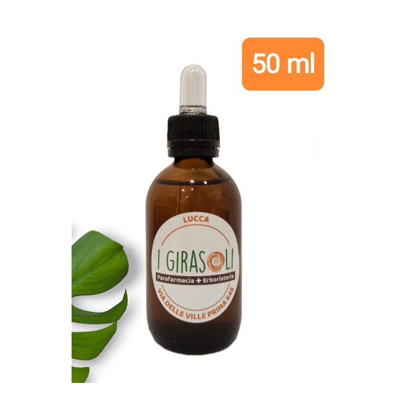 olio essenziale di patchouli in flacone in vetro da 50 ml con tappo contagocce a sigillo