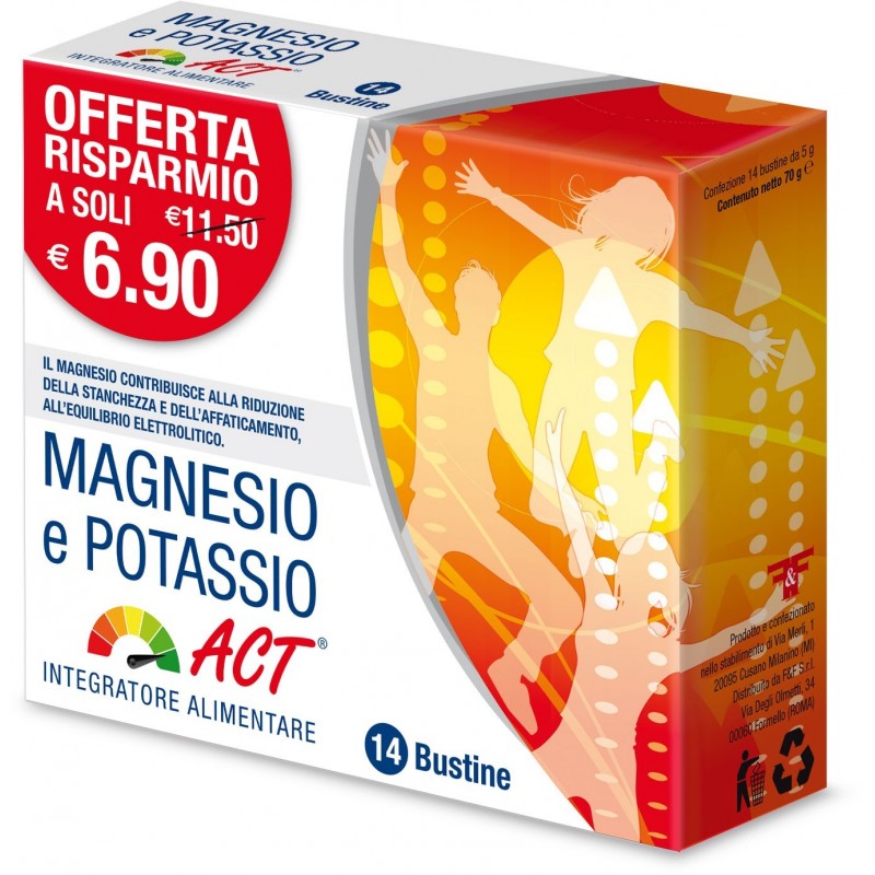 F&f Magnesio E Potassio Act 14 Bustine