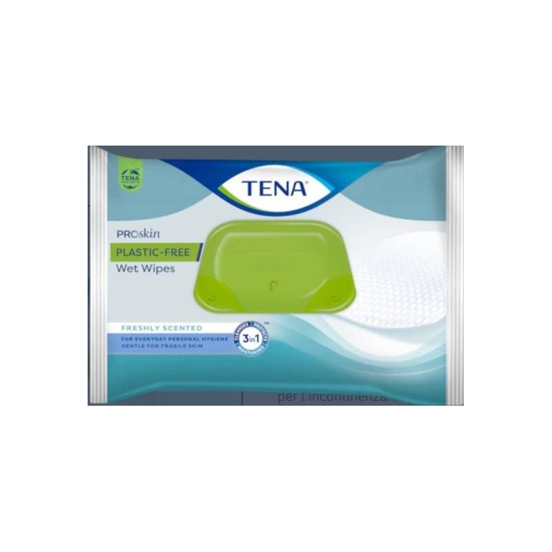 Essity Italy Tena Wet Wipes Plastic Free 48 Pezzi