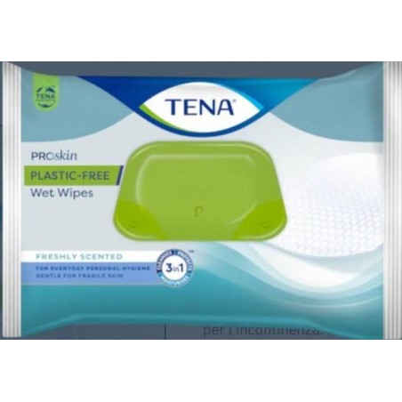 Essity Italy Tena Wet Wipes Plastic Free 48 Pezzi