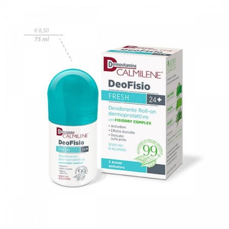 Pasquali Dermovitamina Calmilene Deofisio Fresh 24+ Deodorante Roll-on Dermoprotettivo 75 Ml