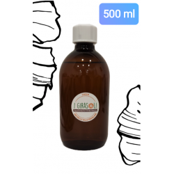 olio di ricino in flacone in PET da 500 ml con tappo a sigillo