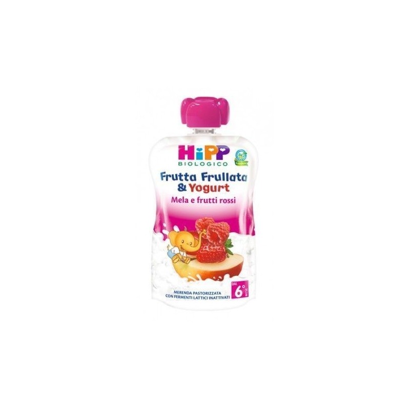 Hipp Italia Hipp Bio Frutta Frullata Yogurt Mela Frutti Rossi 90 G