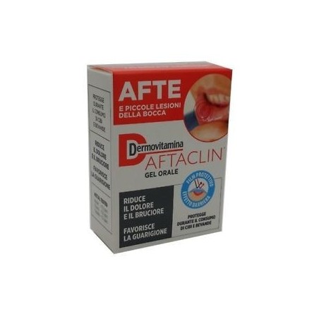 Pasquali Dermovitamina Aftaclin Gel Orale 7 Ml Contro Dolore E Brucione Senza Zucchero E Senza Glutine