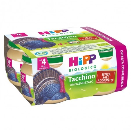 Hipp Italia Hipp Bio Omogeneizzato Tacchino 4x80 G