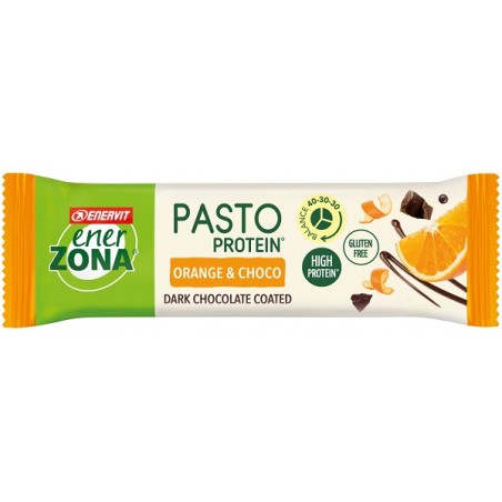 Enervit Ener Zona Pasto Protein Orange&choco Barretta Ricoperta Con Cioccolato Fondente 58 G